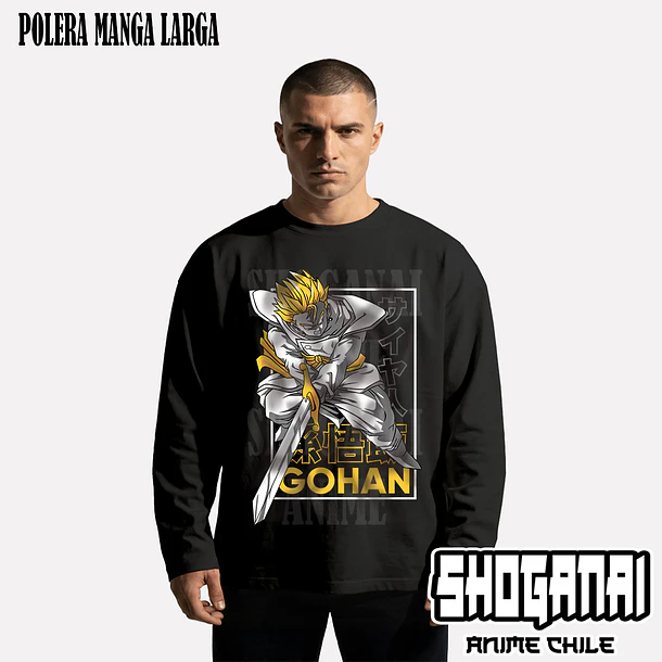 DB08 Gohan - DRAGON BALL - ADULTO (Polera o Polerón) 4