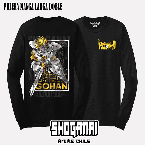 DB08 Gohan - DRAGON BALL - ADULTO (Polera o Polerón) 5