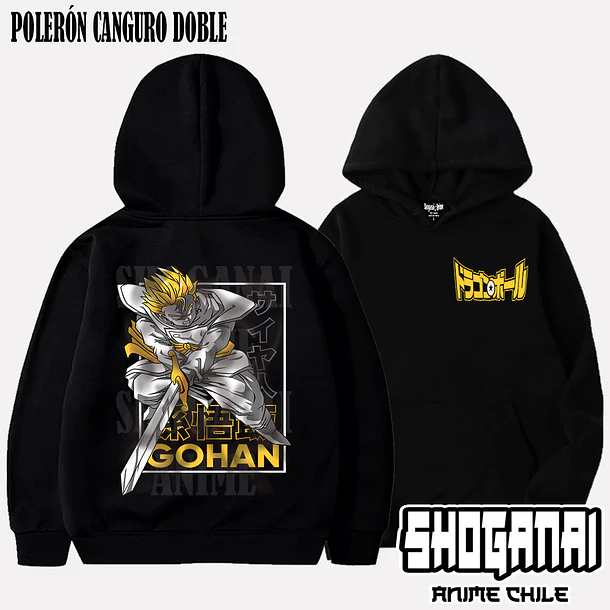 DB08 Gohan - DRAGON BALL - ADULTO (Polera o Polerón) 6