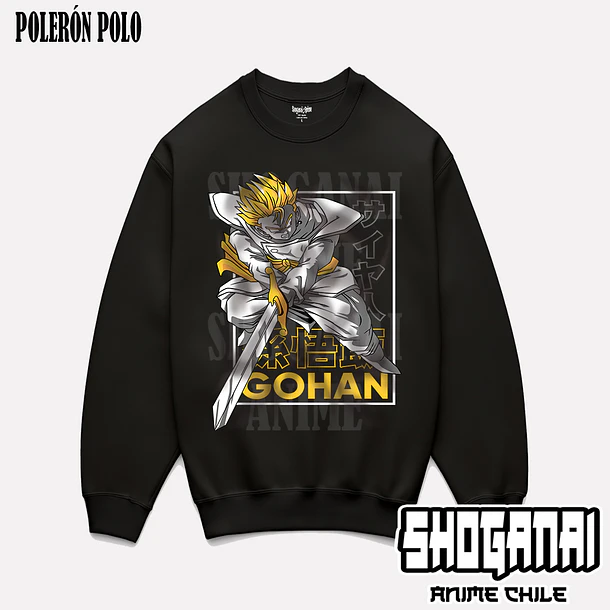 DB08 Gohan - DRAGON BALL - ADULTO (Polera o Polerón) 7