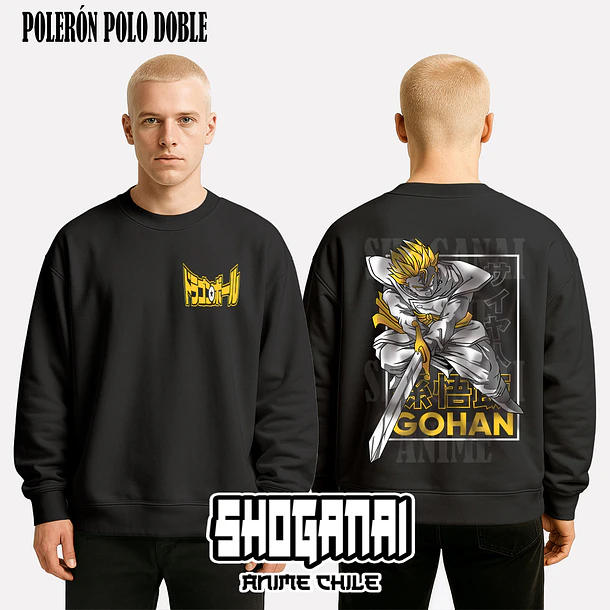 DB08 Gohan - DRAGON BALL - ADULTO (Polera o Polerón) 8