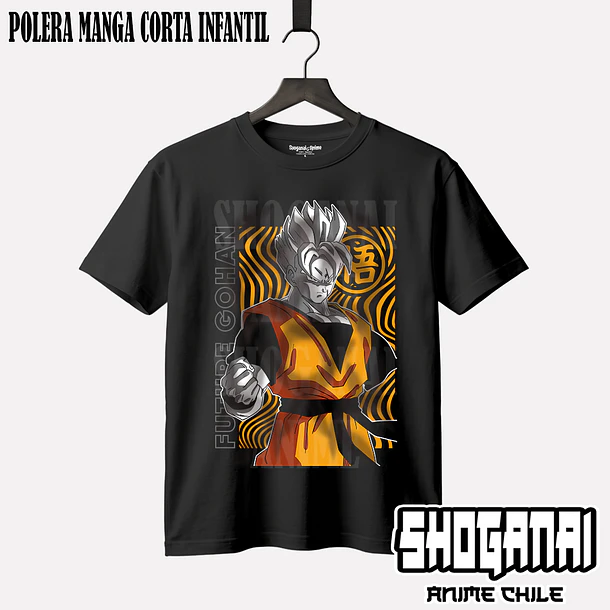DB09 Gohan del Futuro - DRAGON BALL - INFANTIL (Polera o Polerón) 1