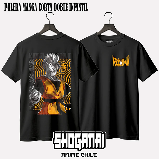 DB09 Gohan del Futuro - DRAGON BALL - INFANTIL (Polera o Polerón) 2