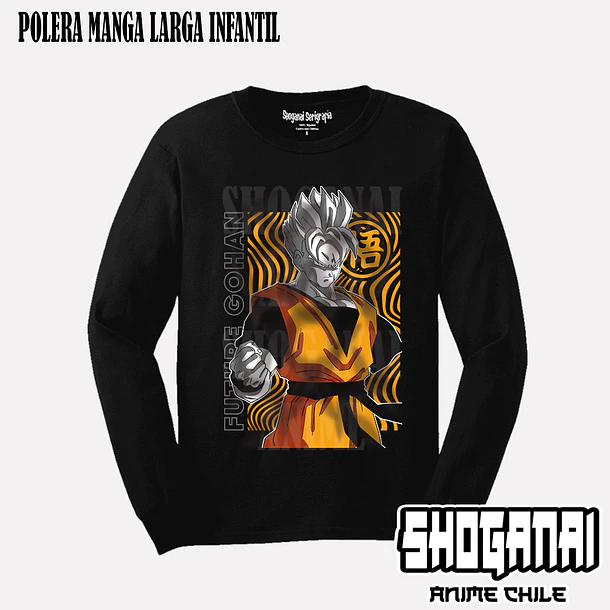 DB09 Gohan del Futuro - DRAGON BALL - INFANTIL (Polera o Polerón) 3