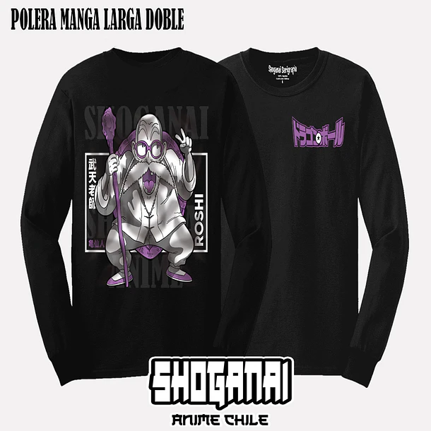 DB11 Maestro Roshi - DRAGON BALL - ADULTO (Polera o Polerón) 4