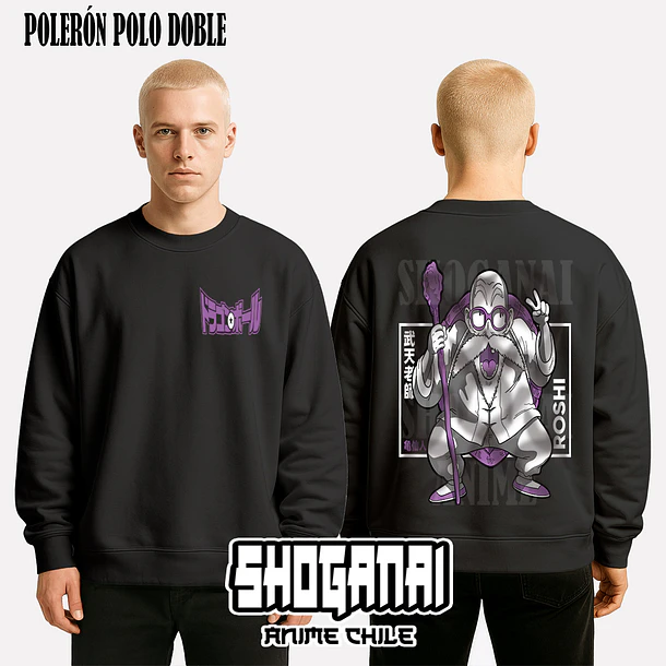 DB11 Maestro Roshi - DRAGON BALL - ADULTO (Polera o Polerón) 7