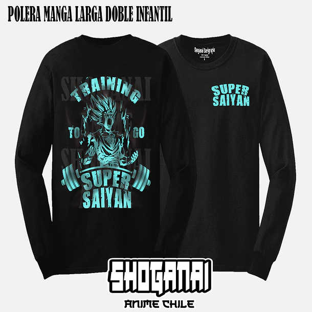DB12 Gohan GYM - DRAGON BALL - INFANTIL (Polera o Polerón) 4