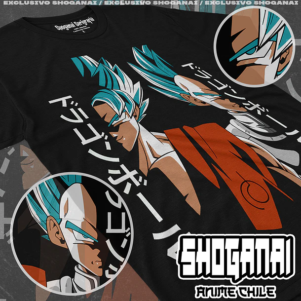 DB13 Goku y Vegeta Blue - DRAGON BALL - ADULTO (Polera o Polerón) 1