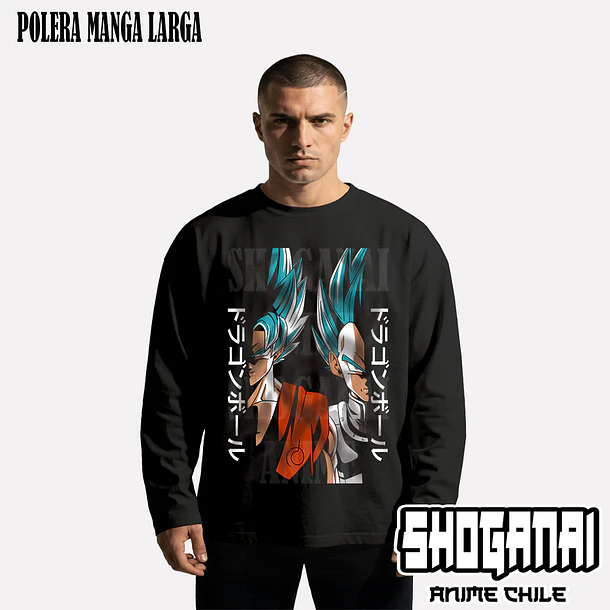 DB13 Goku y Vegeta Blue - DRAGON BALL - ADULTO (Polera o Polerón) 3