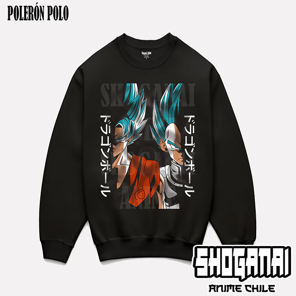 DB13 Goku y Vegeta Blue - DRAGON BALL - ADULTO (Polera o Polerón) 6