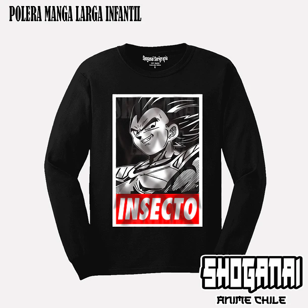 DB14 Vegeta - DRAGON BALL - INFANTIL (Polera o Polerón) 3