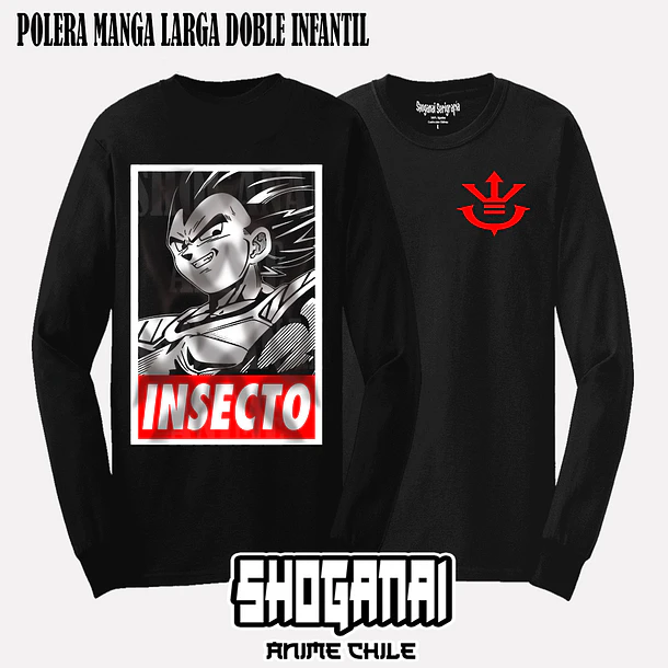 DB14 Vegeta - DRAGON BALL - INFANTIL (Polera o Polerón) 4