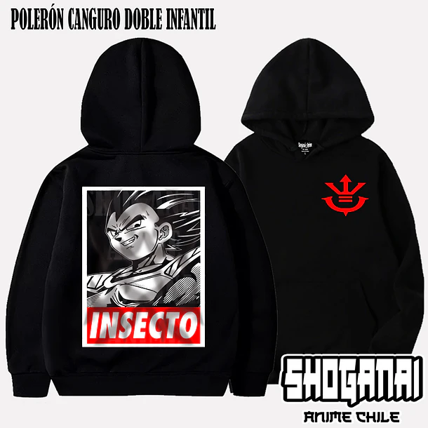 DB14 Vegeta - DRAGON BALL - INFANTIL (Polera o Polerón) 5