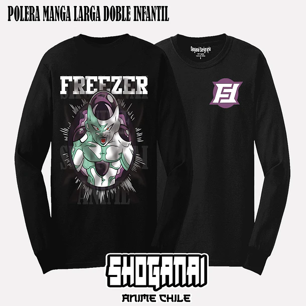 DB16 Freezer - DRAGON BALL - INFANTIL (Polera o Polerón) 4