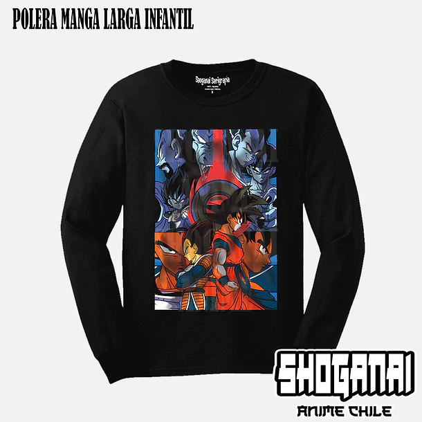 DB18 Goku y Vegeta - DRAGON BALL - INFANTIL (Polera o Polerón) 3