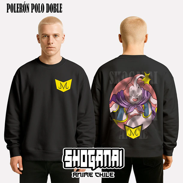 DB19 Majin Buu - DRAGON BALL - ADULTO (Polera o Polerón) 7