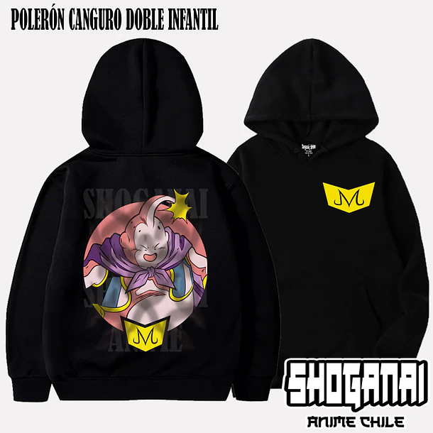 DB19 Majin Buu - DRAGON BALL - INFANTIL (Polera o Polerón) 5