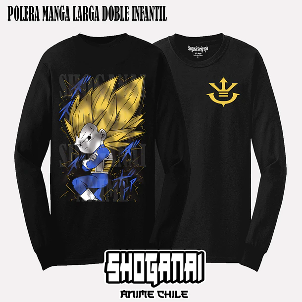 DB20 Vegeta Daima - DRAGON BALL - INFANTIL (Polera o Polerón) 4