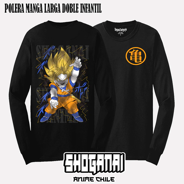 DB21 Goku Daima - DRAGON BALL - INFANTIL (Polera o Polerón) 4