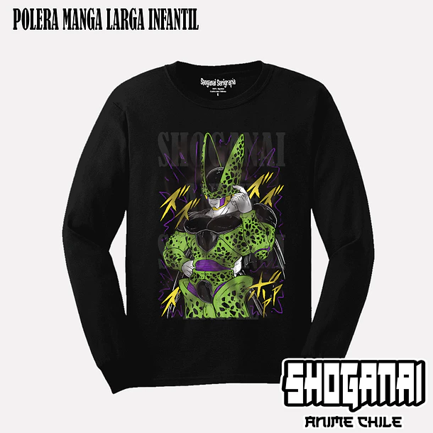 DB23 Cell - DRAGON BALL - INFANTIL (Polera o Polerón) 3