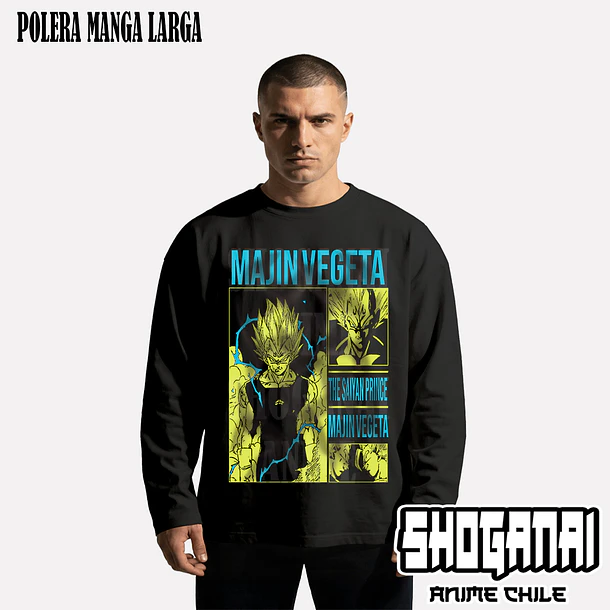 DB27 Majin Vegeta - DRAGON BALL - ADULTO (Polera o Polerón) 3