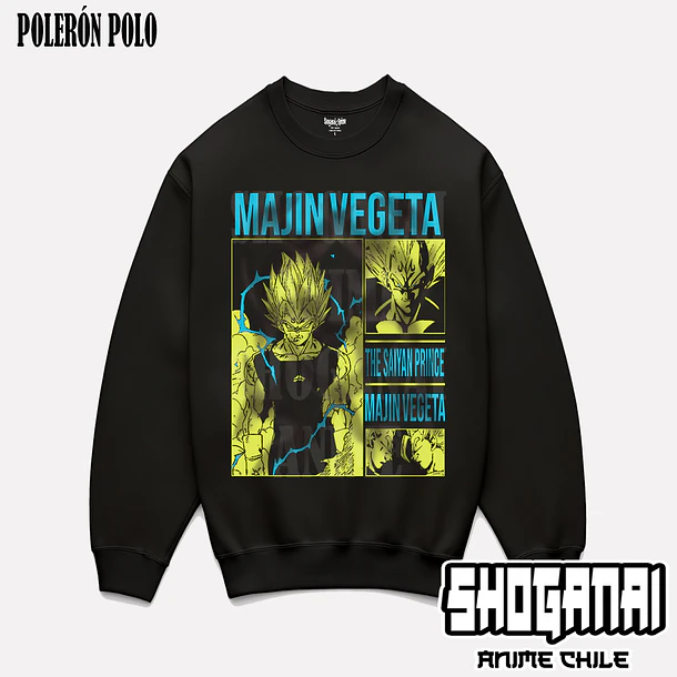 DB27 Majin Vegeta - DRAGON BALL - ADULTO (Polera o Polerón) 6