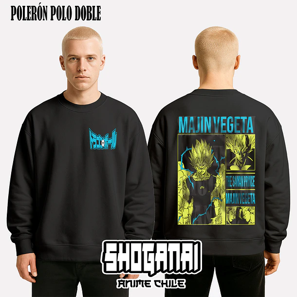 DB27 Majin Vegeta - DRAGON BALL - ADULTO (Polera o Polerón) 7