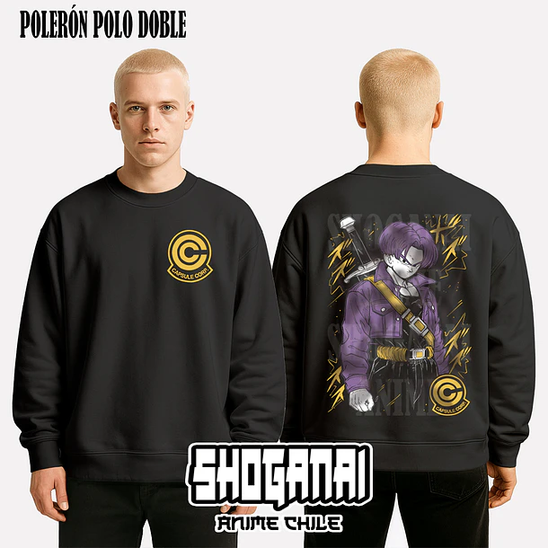 DB28 Trunks del Futuro - DRAGON BALL - ADULTO (Polera o Polerón) 7