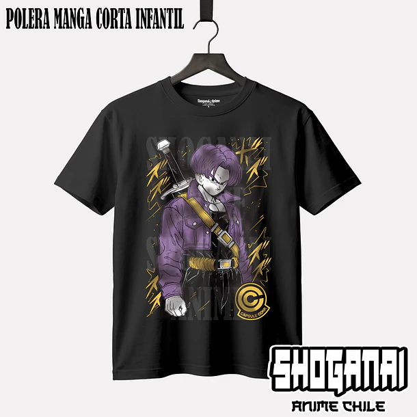 DB28 Trunks del Futuro - DRAGON BALL - INFANTIL (Polera o Polerón) 1