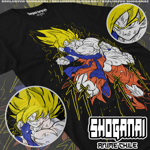 DB30 Goku SSJ - DRAGON BALL - ADULTO (Polera o Polerón) 1
