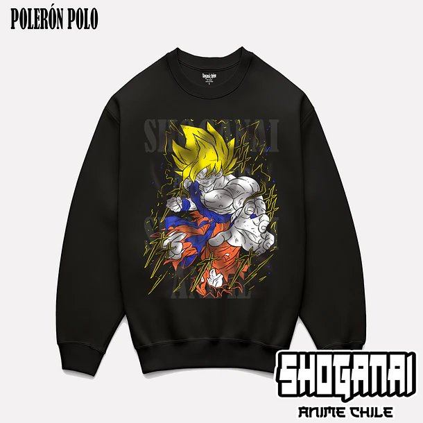 DB30 Goku SSJ - DRAGON BALL - ADULTO (Polera o Polerón) 6