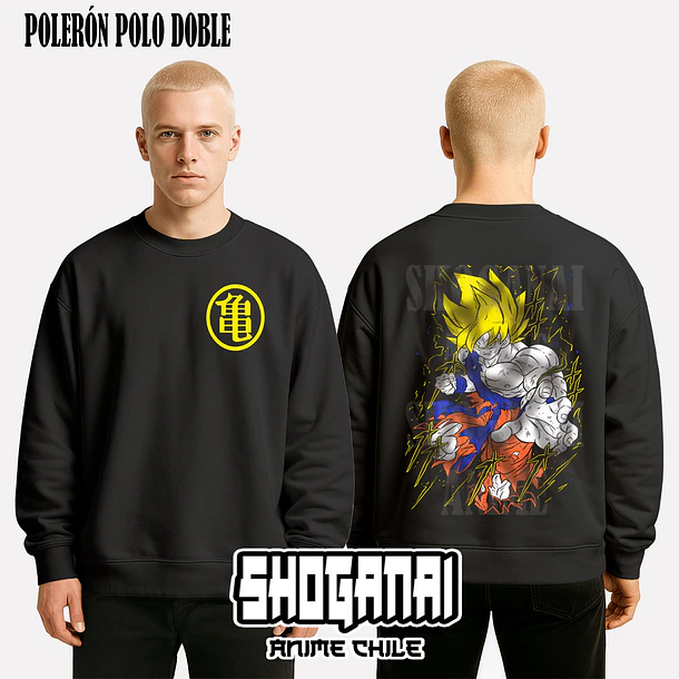 DB30 Goku SSJ - DRAGON BALL - ADULTO (Polera o Polerón) 7