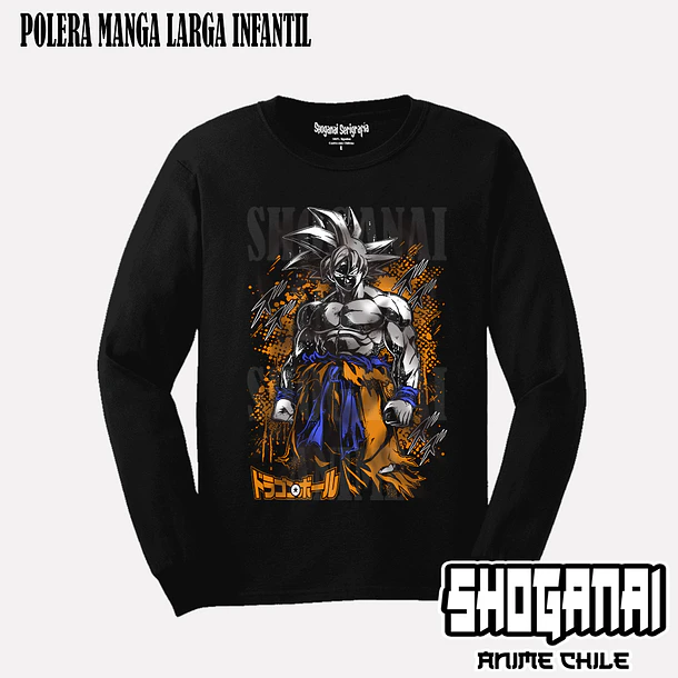 DB31 Goku Ultra Instinto UI - DRAGON BALL - INFANTIL (Polera o Polerón) 3