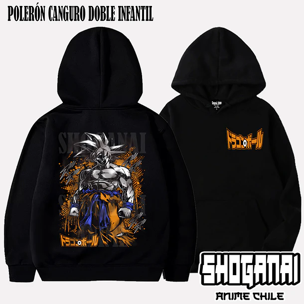 DB31 Goku Ultra Instinto UI - DRAGON BALL - INFANTIL (Polera o Polerón) 5