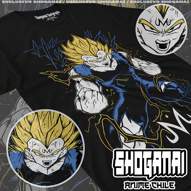DB32 Majin Vegeta - DRAGON BALL - ADULTO (Polera o Polerón) 1
