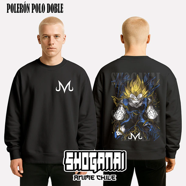DB32 Majin Vegeta - DRAGON BALL - ADULTO (Polera o Polerón) 7