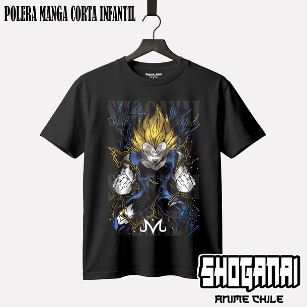 DB32 Majin Vegeta - DRAGON BALL - INFANTIL (Polera o Polerón) 1
