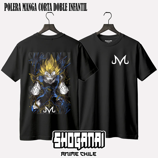 DB32 Majin Vegeta - DRAGON BALL - INFANTIL (Polera o Polerón) 2
