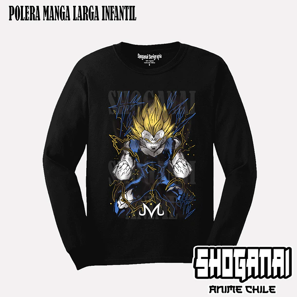 DB32 Majin Vegeta - DRAGON BALL - INFANTIL (Polera o Polerón) 3