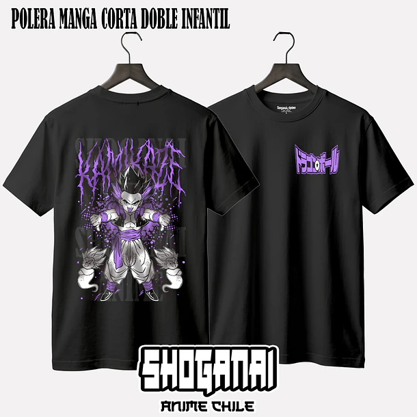 DB33 Gotenks - DRAGON BALL - INFANTIL (Polera o Polerón) 3