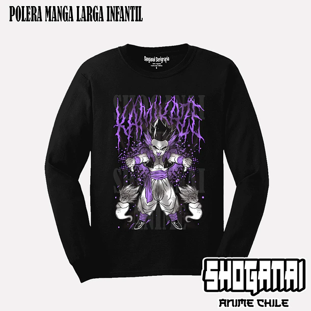 DB33 Gotenks - DRAGON BALL - INFANTIL (Polera o Polerón) 4