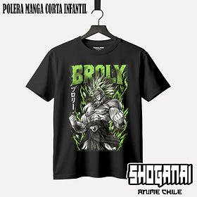 DB37 Broly - DRAGON BALL - INFANTIL (Polera o Polerón)