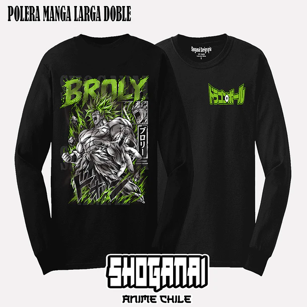 DB38 Broly - DRAGON BALL - ADULTO (Polera o Polerón) 4