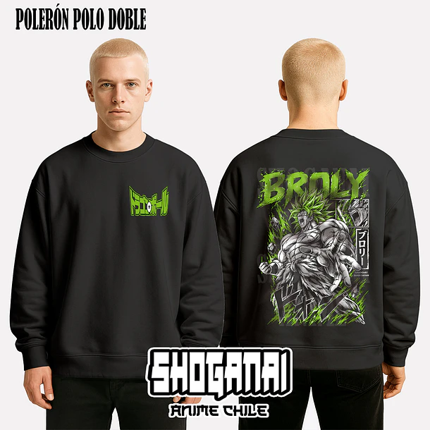 DB38 Broly - DRAGON BALL - ADULTO (Polera o Polerón) 7