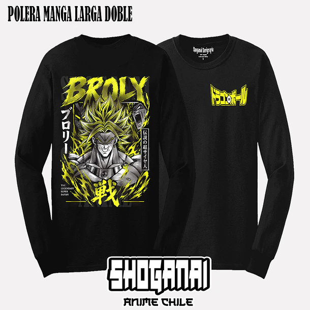 DB39 Broly - DRAGON BALL - ADULTO (Polera o Polerón) 4