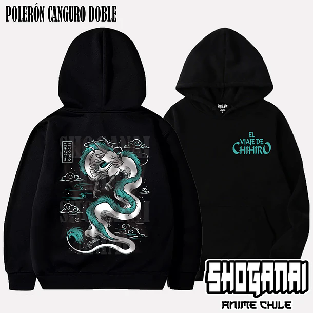 CHI01 Haku - EL VIAJE DE CHIHIRO - ADULTO (Polera o Polerón) 5
