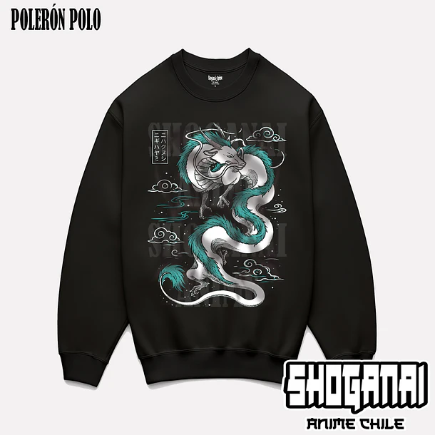 CHI01 Haku - EL VIAJE DE CHIHIRO - ADULTO (Polera o Polerón) 6