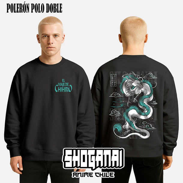 CHI01 Haku - EL VIAJE DE CHIHIRO - ADULTO (Polera o Polerón) 7