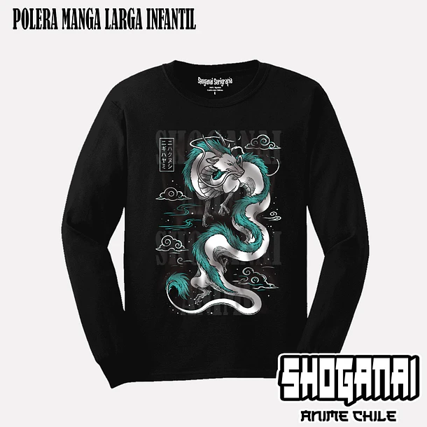 CHI01 Haku - EL VIAJE DE CHIHIRO - INFANTIL (Polera o Polerón) 3