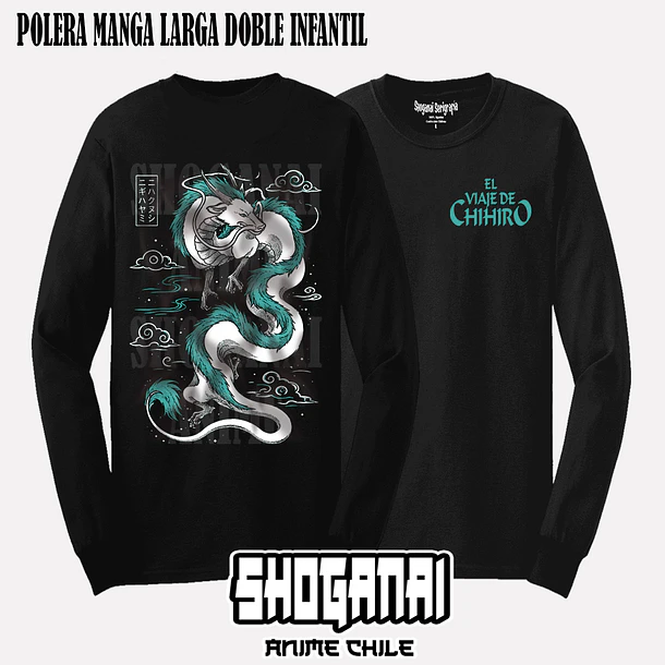CHI01 Haku - EL VIAJE DE CHIHIRO - INFANTIL (Polera o Polerón) 4